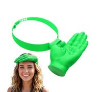 Sun Protection Hat, Hand Shaped Cap Design, Adjustable Summer Headwear, UV Blocking Outdoor Festival Beach Travel Vacation Sports Party Stylish Unisex Sunshade Wear for Women Men Kids Adults