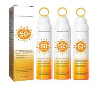 Sun Protection Spray SPF 50, 360° Mist, Waterproof Sun Protection Spray, Lightweight & Non-Greasy,Broad-Spectrum UVA/UVB Protection, Travel Size (3)