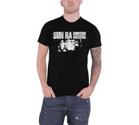 Sun Ra T Shirt Omniverse Arkestra Distressed Logo Official Mens Black Manches Courtes(Large)