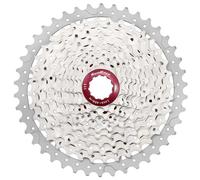 Cassette vtt 11v sunrace cs mx8 argent rouge