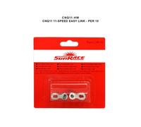 SunRace Attaches rapides EASYLINK CNQ11 11 vitesses (Shimano/Sram) – lot de 10
