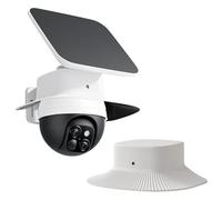 Sun Rain Shade Housse de caméra pour eufy Security SoloCam S340, Abri Pluie et Soleil pour Caméra, Protection Anti-UV et étanche, Accessoire Durable pour Prolonger la Durée de Vie de Votre Caméra