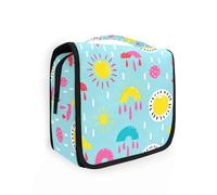 Sun Rainball Sacs de voyage pour femme avec crochet de suspension Compact Maquillage Sacs de randonnée