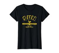 Sun Records Simple Sun Logo T-Shirt, Femme, Noir, L