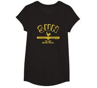 Sun Records Simple Sun Logo T-Shirt, Fille, Noir, S