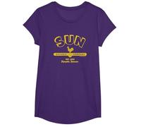 Sun Records Simple Sun Logo T-Shirt, Fille, Violet, L