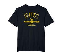 Sun Records Simple Sun Logo T-Shirt, Homme Grandes Tailles, Noir, 6X Tall