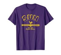 Sun Records Simple Sun Logo T-Shirt, Homme, Violet, 3XL