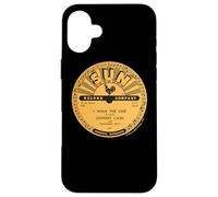 Sun Records Vinyl Johnny Cash I Walk The Line Vinyle Coque pour iPhone 16 Plus