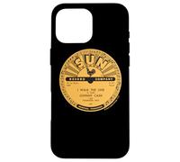 Sun Records Vinyl Johnny Cash I Walk The Line Vinyle Coque pour iPhone 16 Pro Max