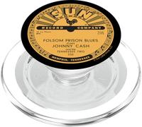 Sun Records Vinyle Johnny Cash Folsom Prison Blues PopSockets PopGrip pour MagSafe