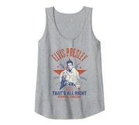 Sun Records X Elvis Presley C'est Bon Débardeur, Femme, Gris Chiné, S