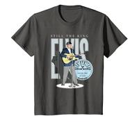 Sun Records X Elvis Presley est Toujours Roi T-Shirt, Enfant, Asphalte, 8 Ans