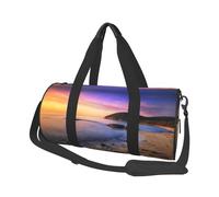 Sun Rise On The Beach - Sac de voyage de voyage, sac de sport pliable, sac de week-end pour femme, grand sac fourre-tout pour le sport et les voyages, Noir , Taille unique