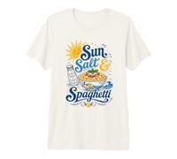 Sun Salt Spaghetti Esthétique esthétique Italienne T-Shirt Haut de Gamme