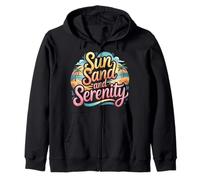 Sun Sand and Serenity Été de Plage esthétique |- Sweat à Capuche