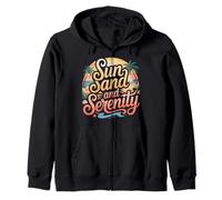 Sun Sand and Serenity Été de Plage esthétique |- Sweat à Capuche