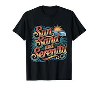 Sun Sand and Serenity Été de Plage esthétique - T-Shirt