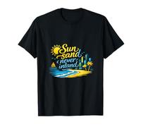 Sun Sand Never Inland Coastal City Pride T-Shirt