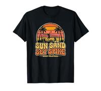 Sun Sand Set Spike Joueur de Volleyball de Plage rétro T-Shirt