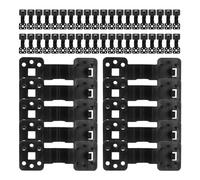 Sun Shade Clips, 100 Pieces Heavy Duty Lock Grip Shade Cloth Clips, PE Reusable Sail Hardware, Windproof Garden Accessories for Anti Bird Netting, Greenhouse, and Yard Use, 10.5x3.7cm