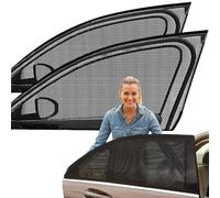 Sun Shade Fenêtre d'écran - Mesh Mash Mesh | Écran de fenêtre en R | Couvercle latéral Transparent 2 pièces, visière Solaire Anti-Chaleur UV, Facile à Installer