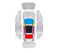Sun Shade Pare-soleil pour Toyota pour Sienna pour Granvia XL40 2021 2022-2025 Pare-brise de voiture Isolation thermique Accessoires Visière solaire automatique (Car Full Set)