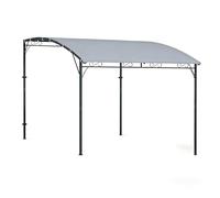 Sun Shade Sail Canopy,Pergola de Jardin Voiles Ombrages,Tissu Oxford 420D Imperméable Filet d'ombrage Toile, 98% UV Protection,pour terrasse,Balcon,Extérieur (Grey,2.4×10m)