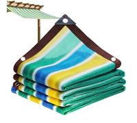Sun Shade Sail - Halts Harsh Sun Glare Issues, Large Rectangle Profile Modern Look, UV Block Fabric + Two Size Options, Heavy Polyethylene Material Canvas - for Deck Shading & Chicken Coops