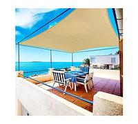 Sun Shade Sail imperméable Garden Sail Rectangle 3x5m auvents, 98% UV Block Shade Sails Cauve de Couverture Sunshade Net pour Patio Party de Balcon de extérieur, Couleur de Sable