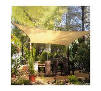 Sun Shade Sail imperméable Shade Sails RECTANGE RECTANGE 98% UV-Block IMPHERPORTHER PERGOLA HAMPLINGS, pour Le Patio de Parking de Parking de Plage Cool en Plein air, Couleur de Sable, Couleur de