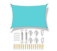 Sun Shade Sail Rectangle étanche auvent Oxford Tissu Oxford auvent avec kit de Fixation 98% Bloc UV SHERSTER