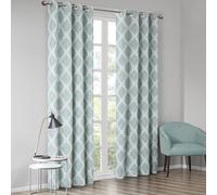 Sun Smart Décoration de Salon, Rideau bloquant la lumière à Isolation Thermique pour Chambre à Coucher et Appartements, Polyester, Turquoise, 127 x 213 cm