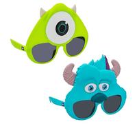 Sun-Staches Mike & Sulley Lunettes de soleil | Lot de 2 Monsters Inc. Accessoire de costume pour cosplay ou Halloween | Sous licence officielle Disney | Taille unique