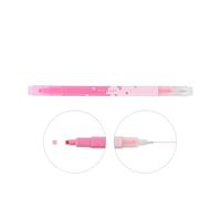 SUN-STAR Dot E Pen Marqueur double face à base d'eau, point carré et pointe fine pour l'art, le coloriage, les croquis, l'illustration - Rose fluo