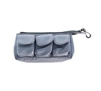 SUN-STAR GEARS PACK Trousse à crayons multifonction avec plusieurs poches, pochette de rangement polyvalente, durable et légère (19,6 x 9,4 x 6,1 cm), gris (hologramme authentique pour les États-Unis