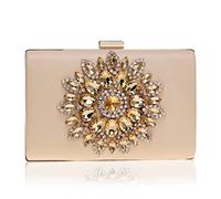 Sun Sun Diamond Crystal Evening Night Bag Embrayage d'embrayage Lady Wedding Woman Sac imitation (E), C, As the picture shows