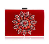 Sun Sun Diamond Crystal Evening Night Bag Embrayage d'embrayage Lady Wedding Woman Sac imitation (E), E, As the picture shows