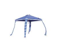 SUN & SURF Grand parasol de plage carré 180 x 180 cm avec ventilation, mur amovible, protection UV 30, poches et sacs de poids, piquets x8 avec sac de transport