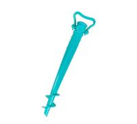 SUN & SURF Support de fixation turquoise pour parasol avec pointe Twister et système de verrouillage. Convient pour les mâts de 23 à 35 mm d'épaisseur. Matériau robuste, résistant aux utilisations.