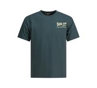 Sun Surf t-shirt homme vert en coton avec logo coupe regular - XL