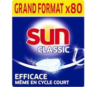 Sun - Tablettes Lave-Vaisselle, Classic, Regular, 80 Pastilles