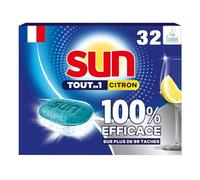 Sun - Tablettes Lave-Vaisselle, Tout-en-1, Citron, 32 Pastilles