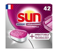 Sun - Tablettes Lave-Vaisselle, Tout-en-1, Expert Dégraissant, 42 Pastilles