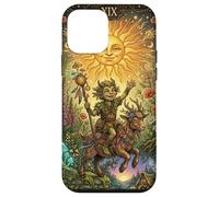 Sun Tarot Card Fantasy Imp and Goat Coque pour iPhone 12 Mini
