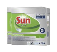 Sun Tout-en-1 Éco Tablettes Lave-Vaisselle EU Écolabel Film Soluble Dans L'Eau 2 x 100 Tablettes (= 200 Tablettes)