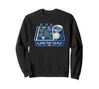 Sun Tray Calm Cyanotype Art Botanique Feuilles Sweatshirt