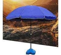 Sun Umbrella Outdoor Round Wind Up Sun Shade Easy Assembly UV Protective Waterproof for Outdoor Beach and Market Sun Umbrella