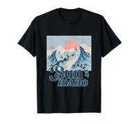Sun Valley Idaho Vintage Snow Mountain Ski Randonnée Rétro T-Shirt
