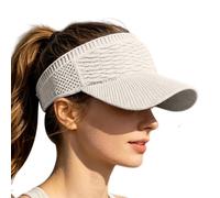 Sun Visor Hat | Wide Brim Breathable Quick Dry Sun Protection Visors Cap | Adjustable Womens Summer Suns Visor Hat | Lightweight UV Shielding Sports Cap | Sweat Absorbent Outdoor Sunshade Hats for